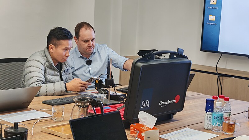 德國SITA公司到訪佛山翁開爾進(jìn)行技術(shù)交流培訓(xùn)